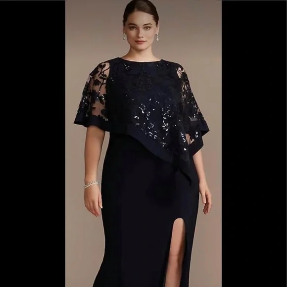green emerald velvet dress Elegant Tea Length Short Flowy Lace Mother Of The Bride Dresses Online
